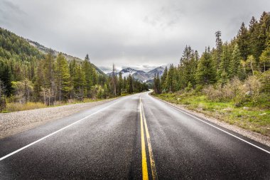 Dağlarda asfalt bir yol