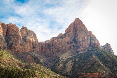 Utah, Zion Ulusal Parkı 'ndaki Gözcü Dağı Tepesi