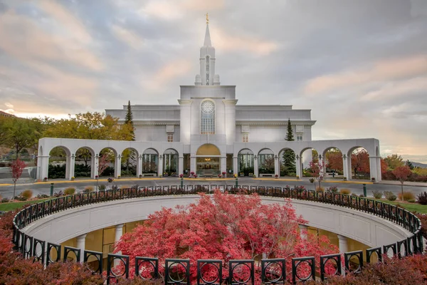 Bountiful Utah Mormon Temple Morning — Stock Photo, Image