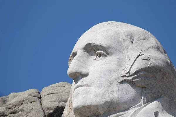 Profil Busty Prezidenta George Washingtona Vyryl Borglum Černých Kopců Jižní — Stock fotografie