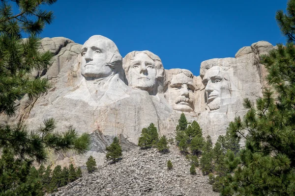 Los Bustos Los Presidentes George Washington Thomas Jefferson Teddy Theodore —  Fotos de Stock