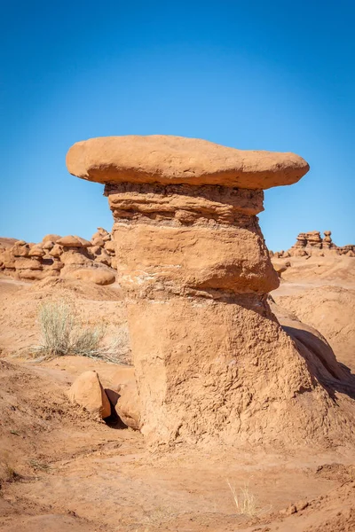 Red Sandstone Hoodoo Rock Formations Goblin Valley State Park Utah — ストック写真