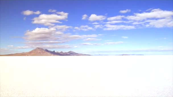 Een Tijdsverloop Van Zoutvlakten Utah — Stockvideo