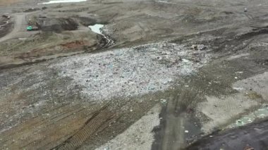 Aerial Circle Around a Garbage Dump