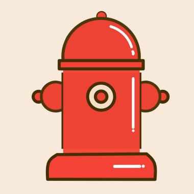 Portakal suyu hidrantı çizgi film çizimi