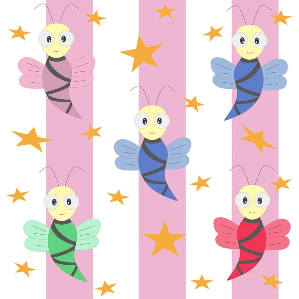illustration of cute kawaii doodle for background