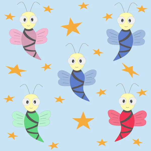 illustration of cute kawaii doodle for background