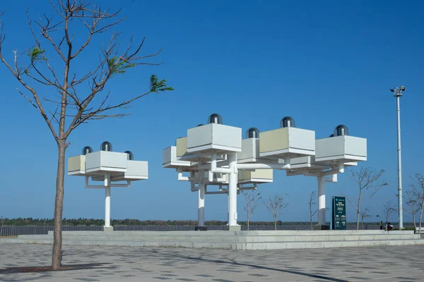 Barranquilla Atlántico Colombia Enero 2022 Plaza Las Luces Con Cielo — Foto de Stock