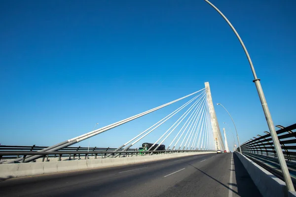 Барранкилья Атлантико Колумбия Января 2022 Года Мост Пумарехо Голубым Небом — стоковое фото