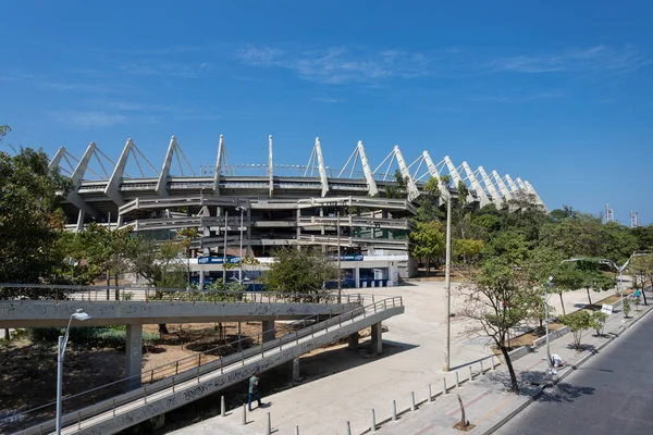 Barranquilla Atlantico Kolombiya Ocak 2022 Metropolitan Şehir Stadyumu Mavi Gökyüzü — Stok fotoğraf
