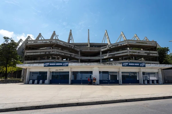Barranquilla Atlántico Colombia Enero 2022 Estadio Ciudad Metropolitana Cielo Azul — Foto de Stock