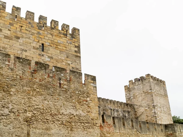 Лісабон Португалія Квітня 2022 Замок Хорхе Лісабоні — стокове фото