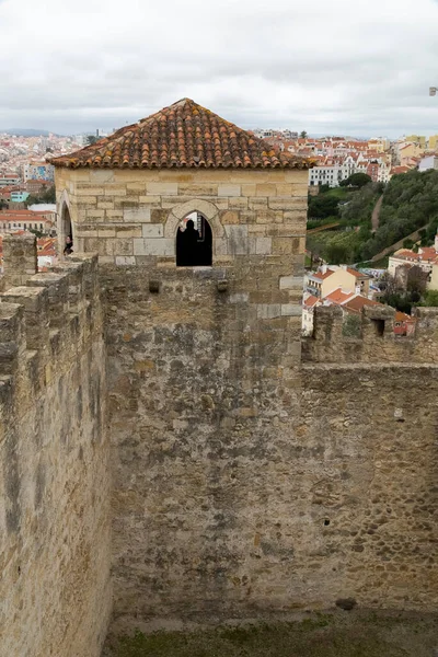 Lissabon Portugal April 2022 Blick Von Der Burg San Jorge — Stockfoto