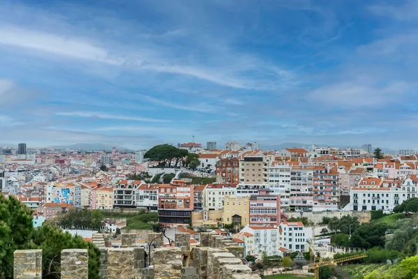 Lisboa Portugal April 2022 Panoramic View City Castle San Jorge — Stockfoto
