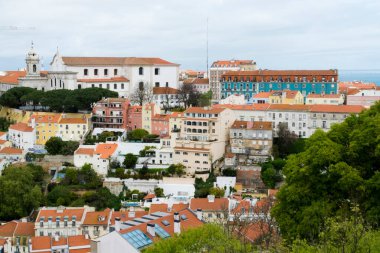 Lisboa, Portugal. April 9, 2022: Panoramic and urban landscape of neighborhoods in the city. 