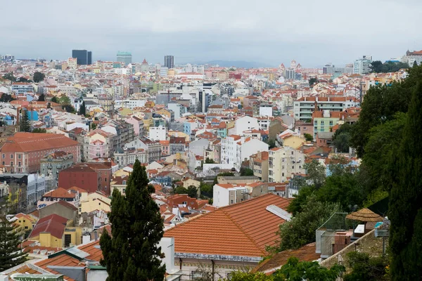 Lisboa Portugal Abril 2022 Paisagem Panorâmica Urbana Dos Bairros Cidade — Fotografia de Stock