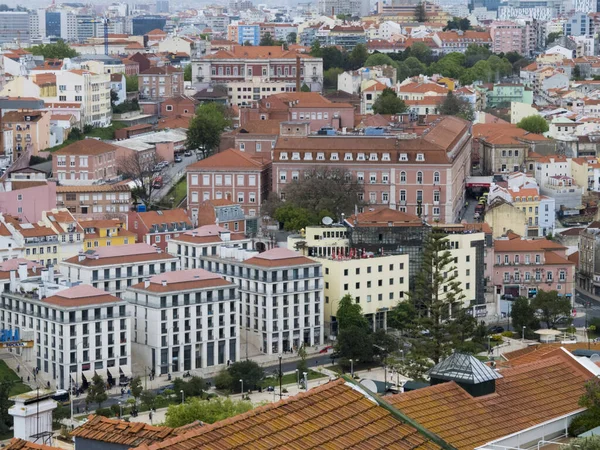 Lisboa Portugal April 2022 Panoramic Urban Landscape Neighborhoods City — Fotografia de Stock