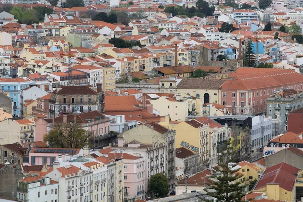 Lisboa Portugal April 2022 Panoramic Urban Landscape Neighborhoods City — Fotografia de Stock