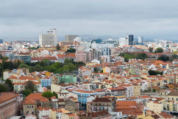 Lisboa Portugalia Aprilie 2022 Peisajul Panoramic Urban Cartierelor Din Oraș — Fotografie, imagine de stoc