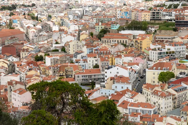 Lisboa Portugal April 2022 Panoramic Urban Landscape Neighborhoods City — Stockfoto