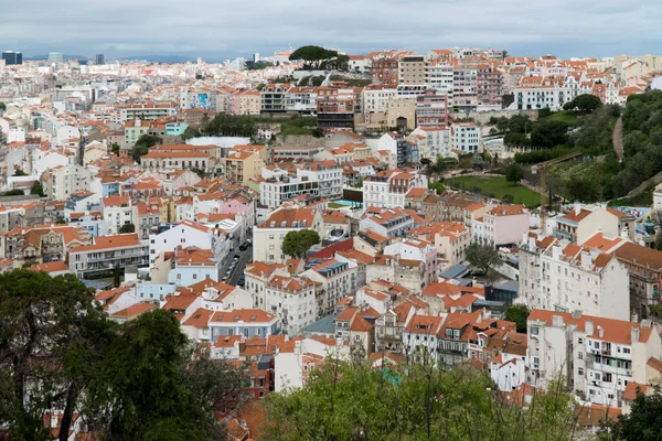 Lisboa Portugalia Aprilie 2022 Peisajul Panoramic Urban Cartierelor Din Oraș — Fotografie, imagine de stoc