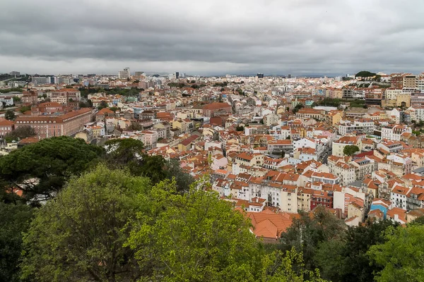 Lisboa Portugal April 2022 Panoramic Urban Landscape Neighborhoods City — Stok fotoğraf