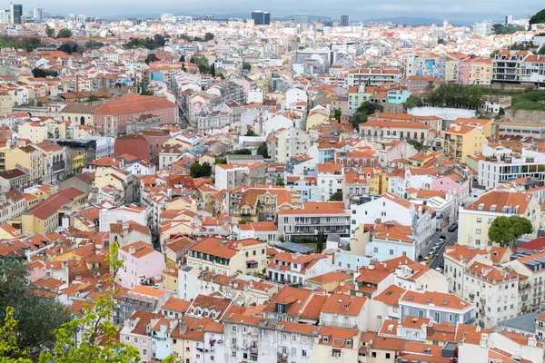 Lisboa Portugal April 2022 Panoramic Urban Landscape Neighborhoods City — Stok fotoğraf