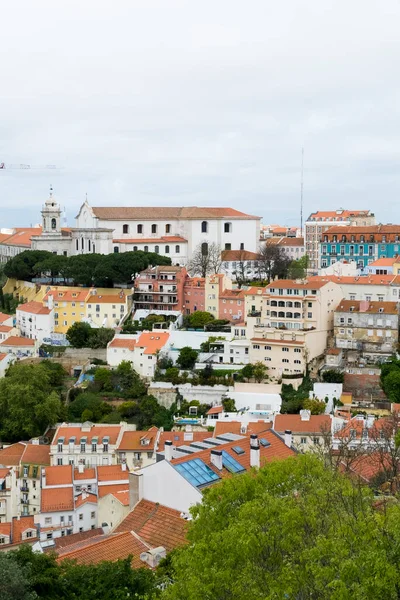 Lisboa Portugal Abril 2022 Paisagem Panorâmica Urbana Dos Bairros Cidade — Fotografia de Stock