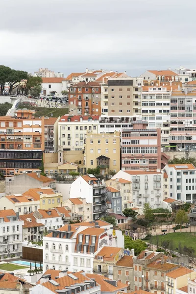 Lisboa Portugal Abril 2022 Paisagem Panorâmica Urbana Dos Bairros Cidade — Fotografia de Stock