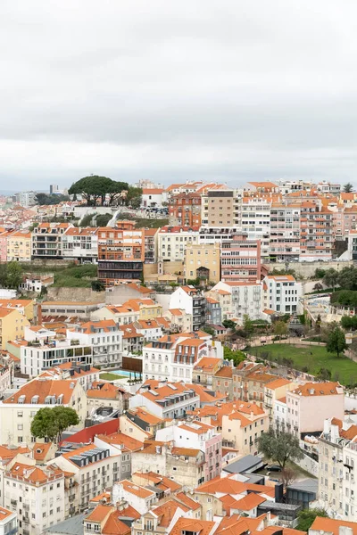Lisboa Portugalia Kwietnia 2022 Panoramiczny Miejski Krajobraz Dzielnic Miasta — Zdjęcie stockowe
