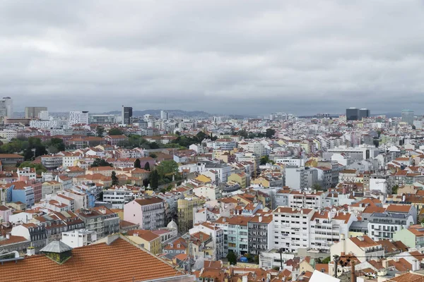 Lisboa Portugal April 2022 Panoramic Urban Landscape Neighborhoods City — Fotografia de Stock
