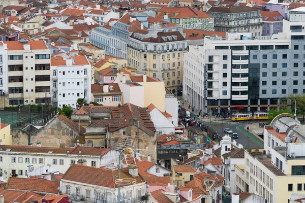 Lisboa Portekiz Nisan 2022 Şehirdeki Mahallelerin Panoramik Kentsel Manzarası — Stok fotoğraf