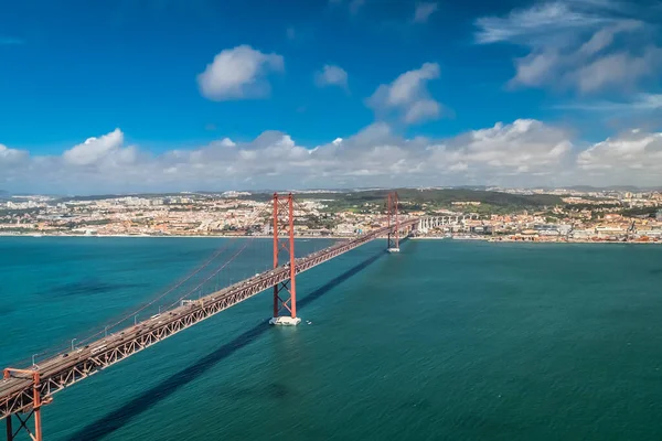Lisboa Portugal Abril 2022 Abril Ponte Com Vista Para Rio — Fotografia de Stock