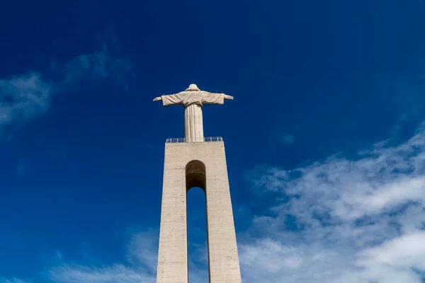 Lisboa Portugal April 2022 National Shrine Christ King Blue Sky — Fotografia de Stock