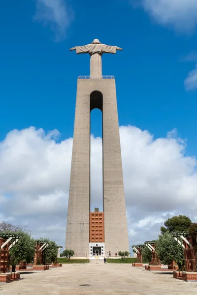 Lisboa Portugal April 2022 National Shrine Christ King Blue Sky — Stock Fotó