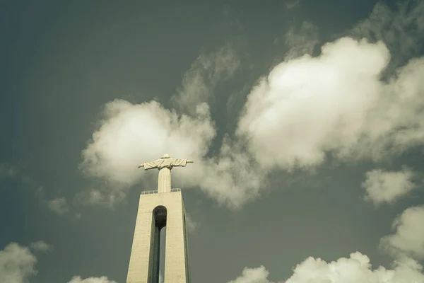 Lisboa Portugal April 2022 National Shrine Christ King Blue Sky — Foto de Stock