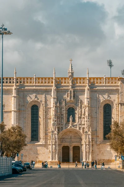 Lisbon Portugal April 2022 Jeronimos Monastery Exterior Ribeira Das Naus — Stock Photo, Image