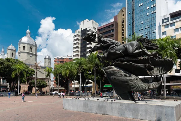 Перейра Рісаральда Колумбія Лютого 2022 Року Больвар Оголена Скульптура Парку — стокове фото