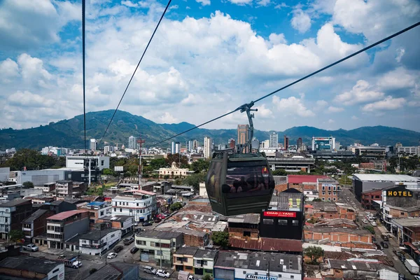 Pereira Risaralda Colombia Februari 2022 Panoramisch Landschap Stad Met Blauwe — Stockfoto