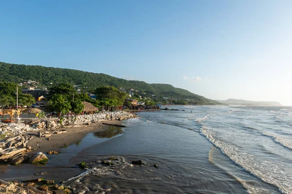 Natuurlandschap Het Strand Met Prachtige Blauwe Lucht Puerto Colombia Atlantico — Stockfoto