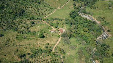 Tamesis, Antioquia, Kolombiya 'da hava fotoğrafçılığı.