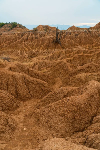 Tatacoa Desert Considered One Main Environmental Tourist Attractions Department Huila — стоковое фото