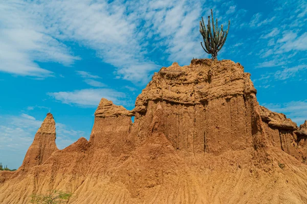 Tatacoa Woestijn Wordt Beschouwd Als Een Van Belangrijkste Milieu Toeristische — Stockfoto