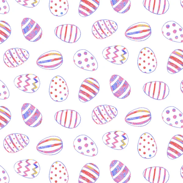 Ручная Рисованная Векторная Иллюстрация Красочного Рисунка Пасхального Яйца Полезный Фон — стоковый вектор