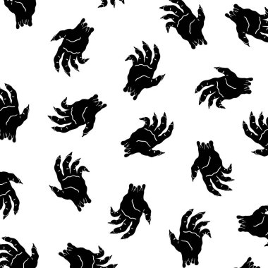 Cadılar Bayramı zombisinin el çizimi el çizimi çizimi çizimi el şekli