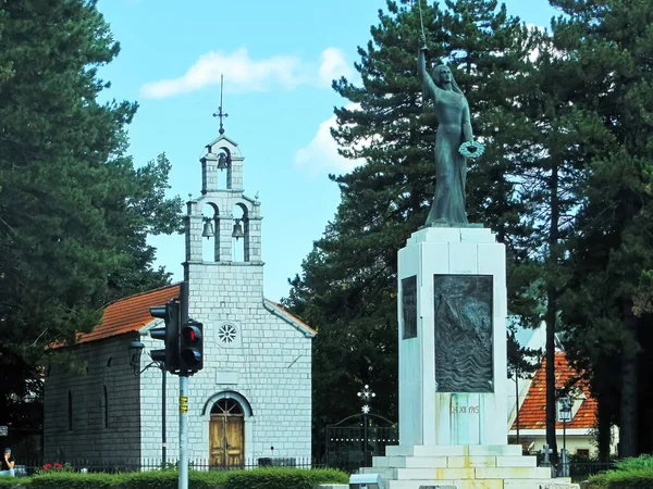 Kerk Montenegro Monument Van Eerste Wereldoorlog Img — Stockfoto