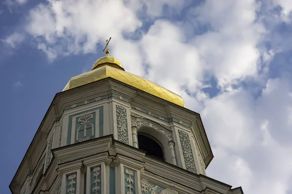 Campanario Catedral Santa Sofía Dispararon Atardecer Kiev Ucrania Rus Kiev — Foto de Stock