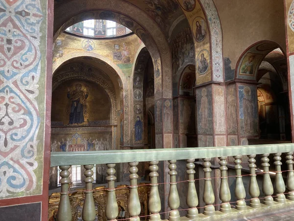 Kyiv Ucrania Septiembre 2022 Interior Catedral Ortodoxa Kiev — Foto de Stock