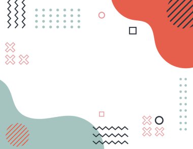 Çizgiler, dalgalar ve şekillerle soyut arkaplan