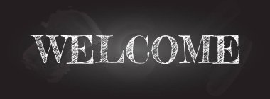 yazı tahtası ile okul afiş şablonuna geri çizilmiş